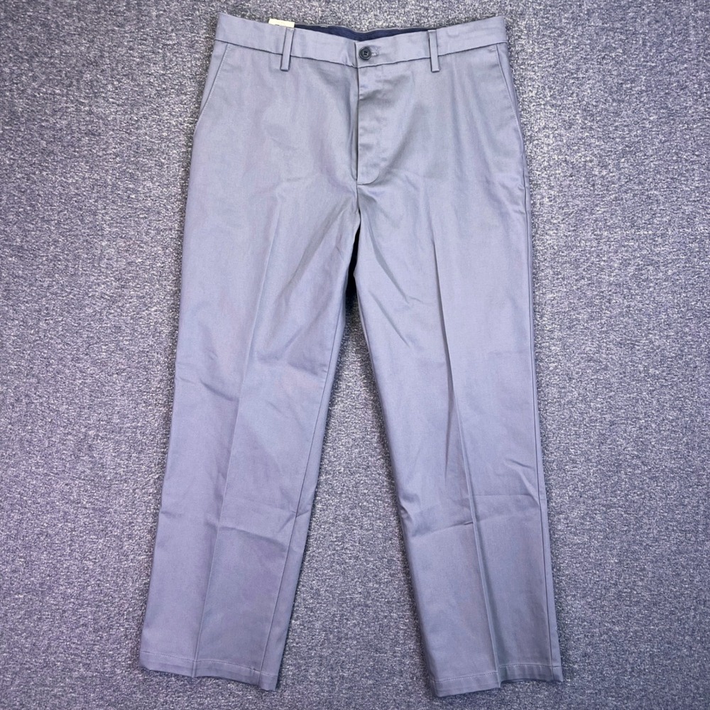 Dockers Khaki Pants Mens 34x29‎ Grey Comfort Waist Classic Business Stretch NEW